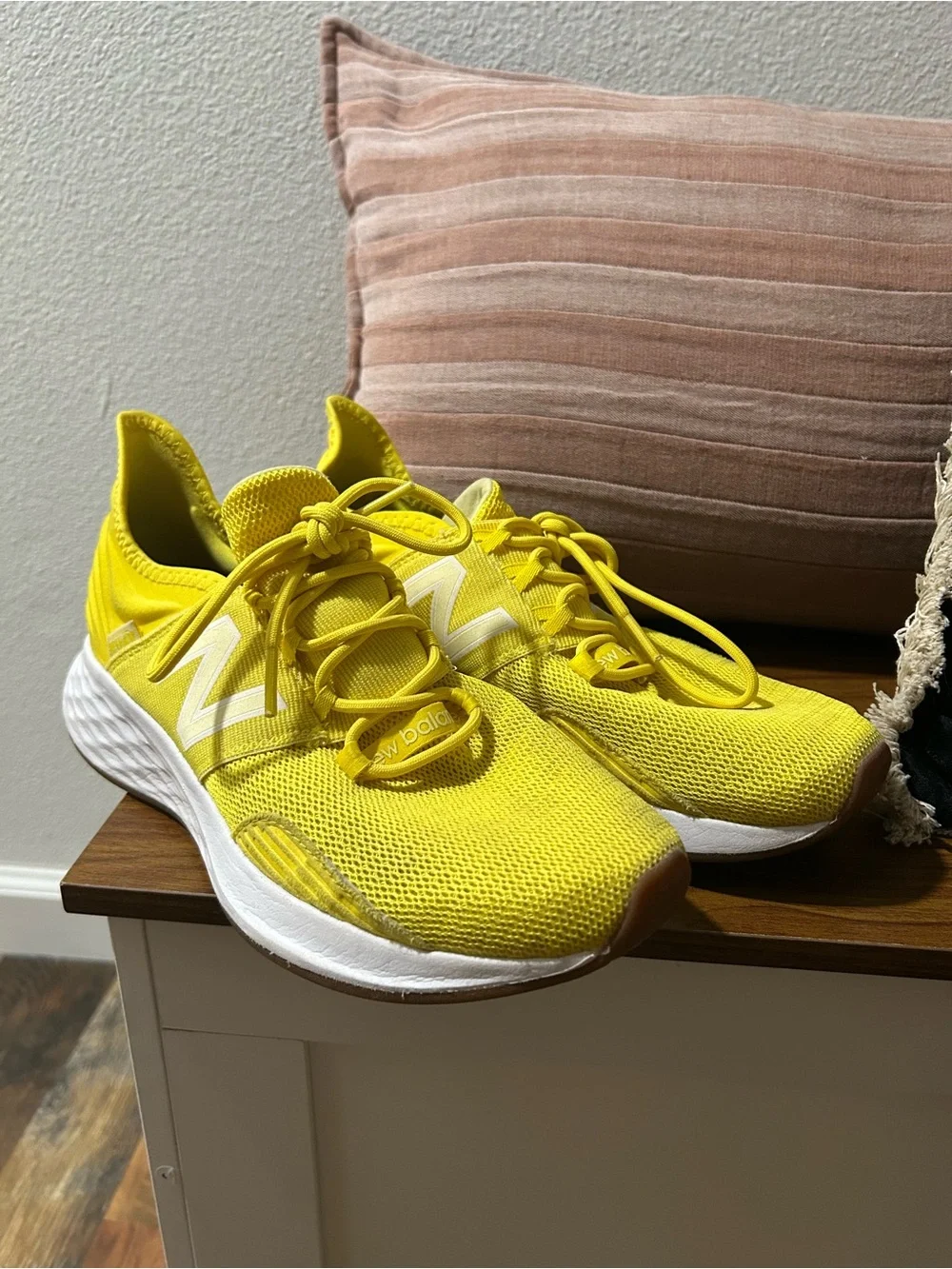 New Balance Women's Bright Yellow Athletic Running Shoes